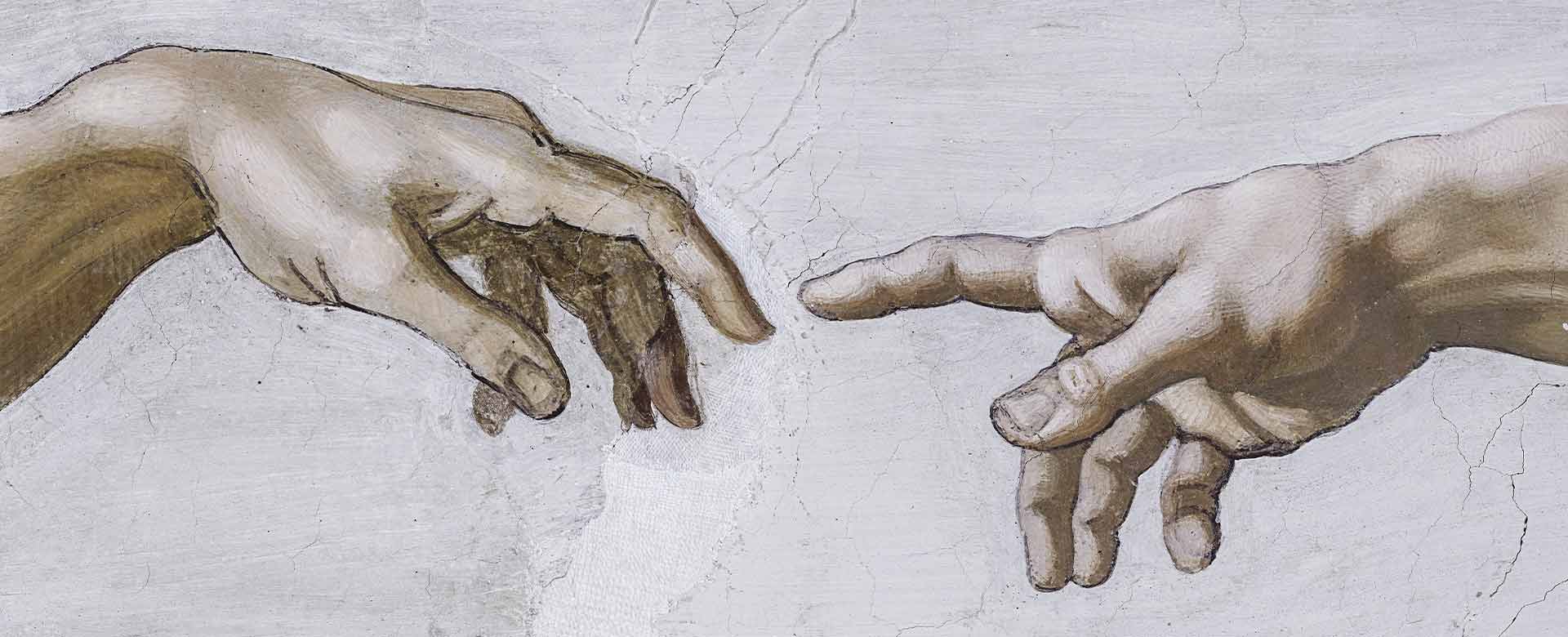Immagine della Creazione di Adamo di Michelangelo Buonarroti