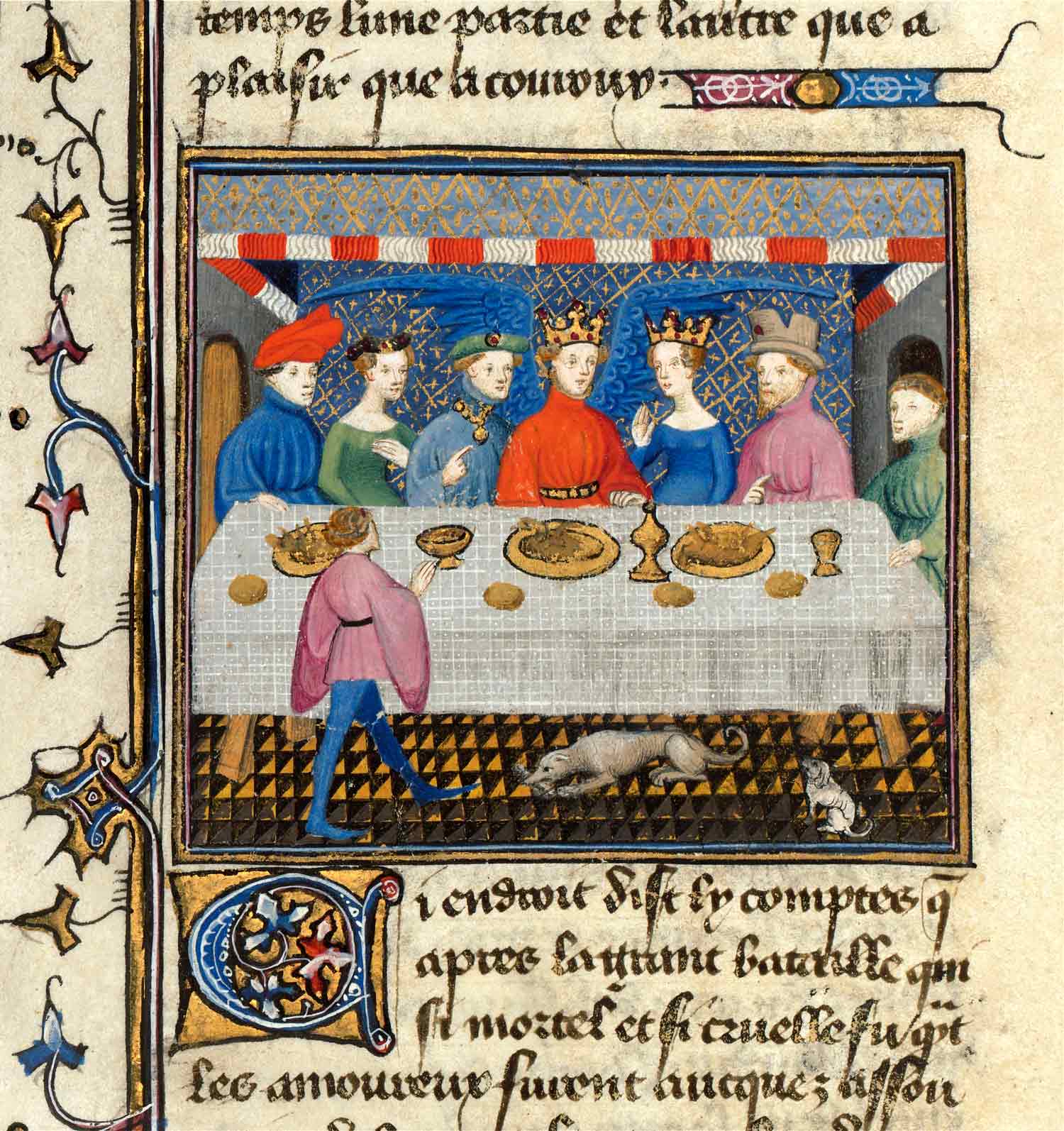 Una delle pagine del manoscritto Le Chevalier Errant