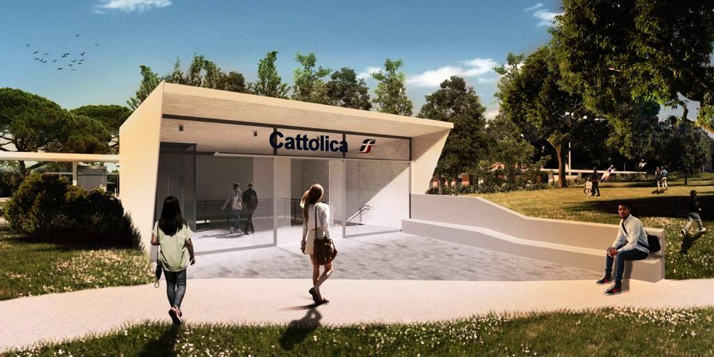 Rendering stazione Cattolica