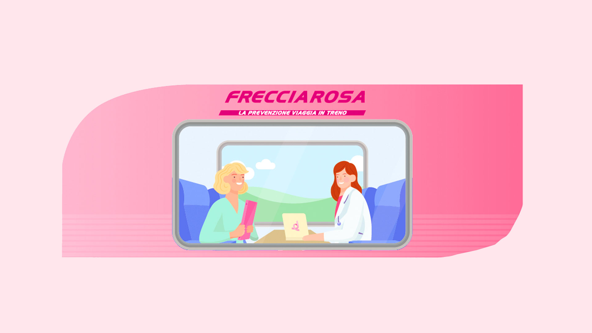 illustrazione grafica, frecciarosa 2024