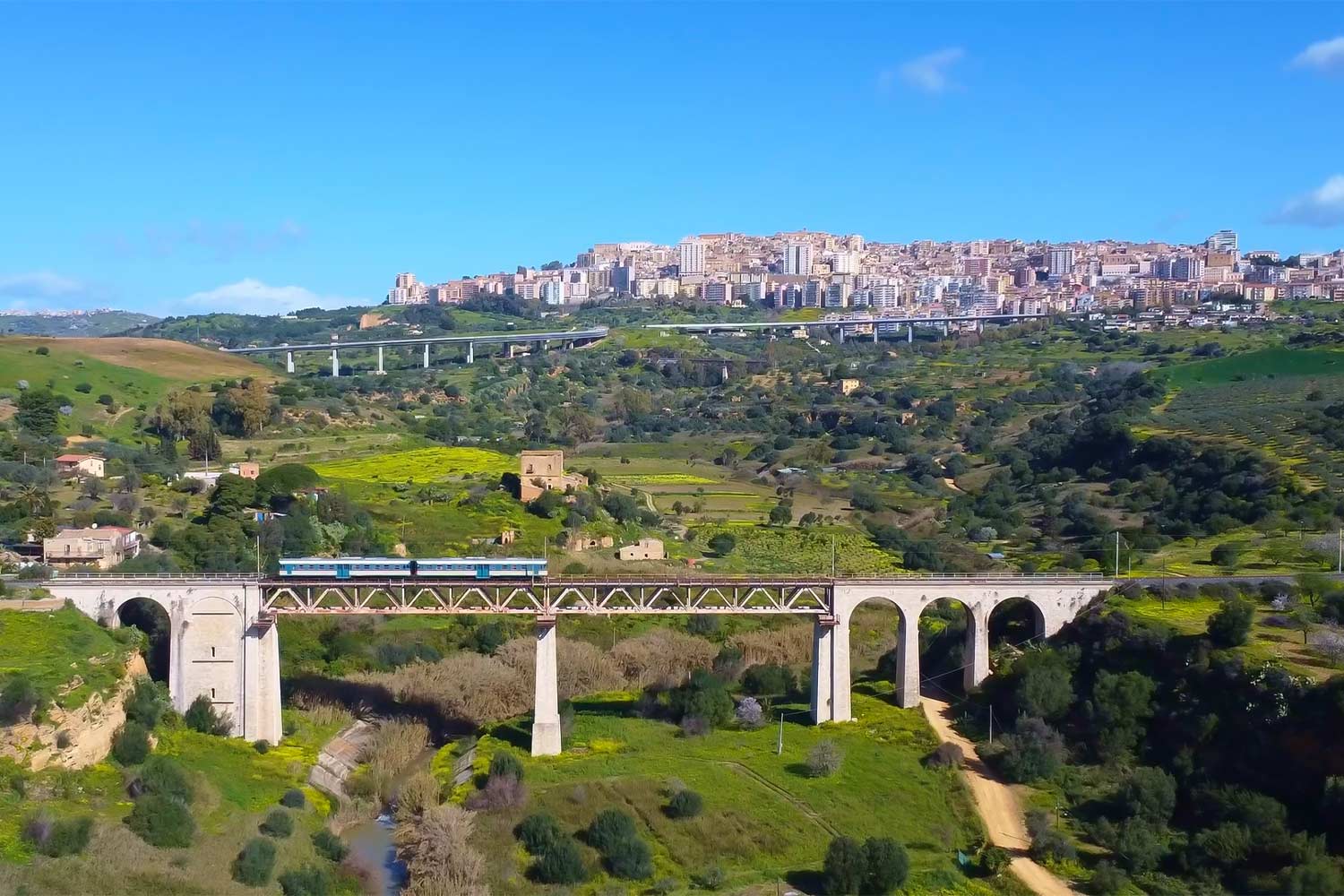 panorama, treno 